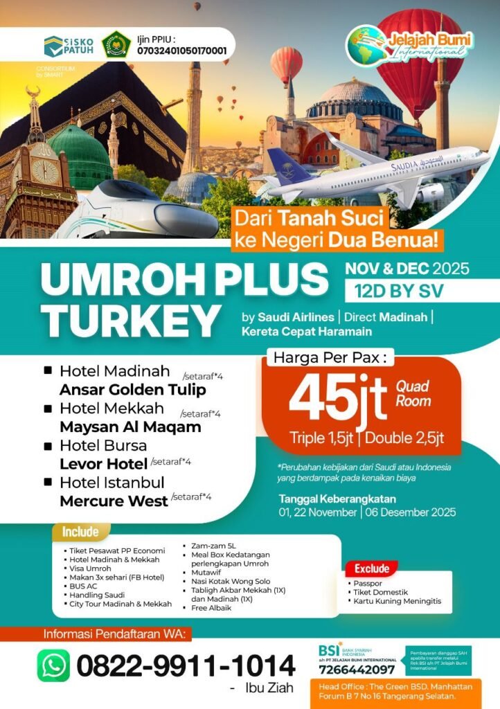Paket Umroh + Turkey