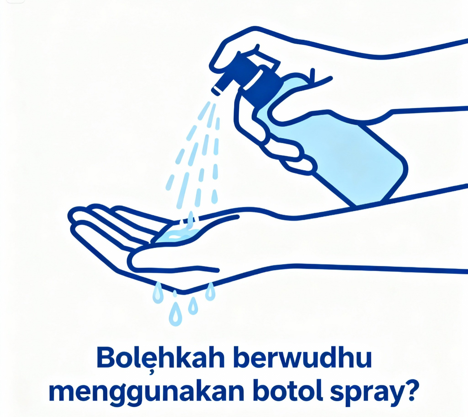 Berwudhu Menggunakan Botol Spray